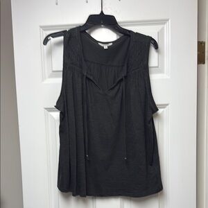 Lucky Brand Women's Gray Sleeveless Top Large